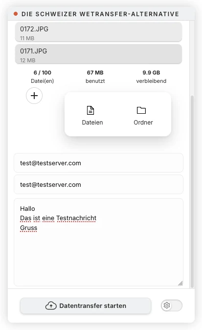 Schritt 4: Zusätzliche Dateien oder Ordner hinzufügen