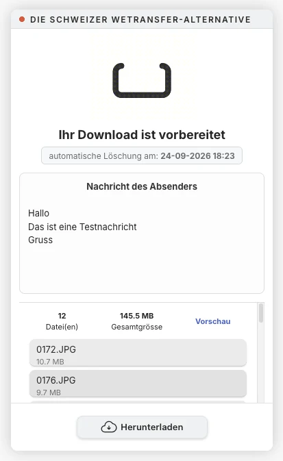 Schritt 9: Download-Seite öffnen