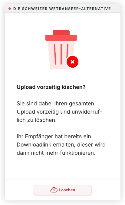 Schritt 12: Löschung bestätigen