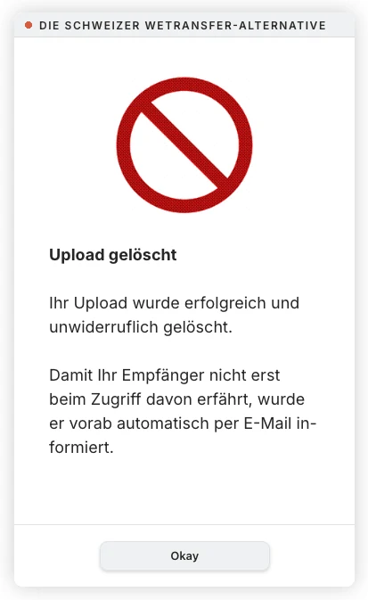Schritt 13: Löschung abgeschlossen
